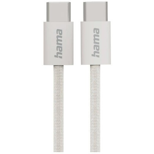 Hama Fabric cavo USB USB 2.0 1 m USB C Grigio