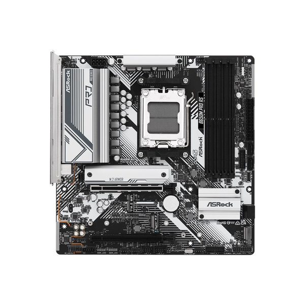 Дънна платка ASRock B650M PRO RS - Motherboard - micro ATX - Socket AM5 - AMD B650 Chipset - USB 3.2 Gen 1, USB 3.2 Gen 2, USB-C 3.2 Gen2, USB-C 3.2 Gen 1 - 2.5 Gigabit LAN - onboard graphics (CPU required) - HD Audio (8-channel) B650MPRORS