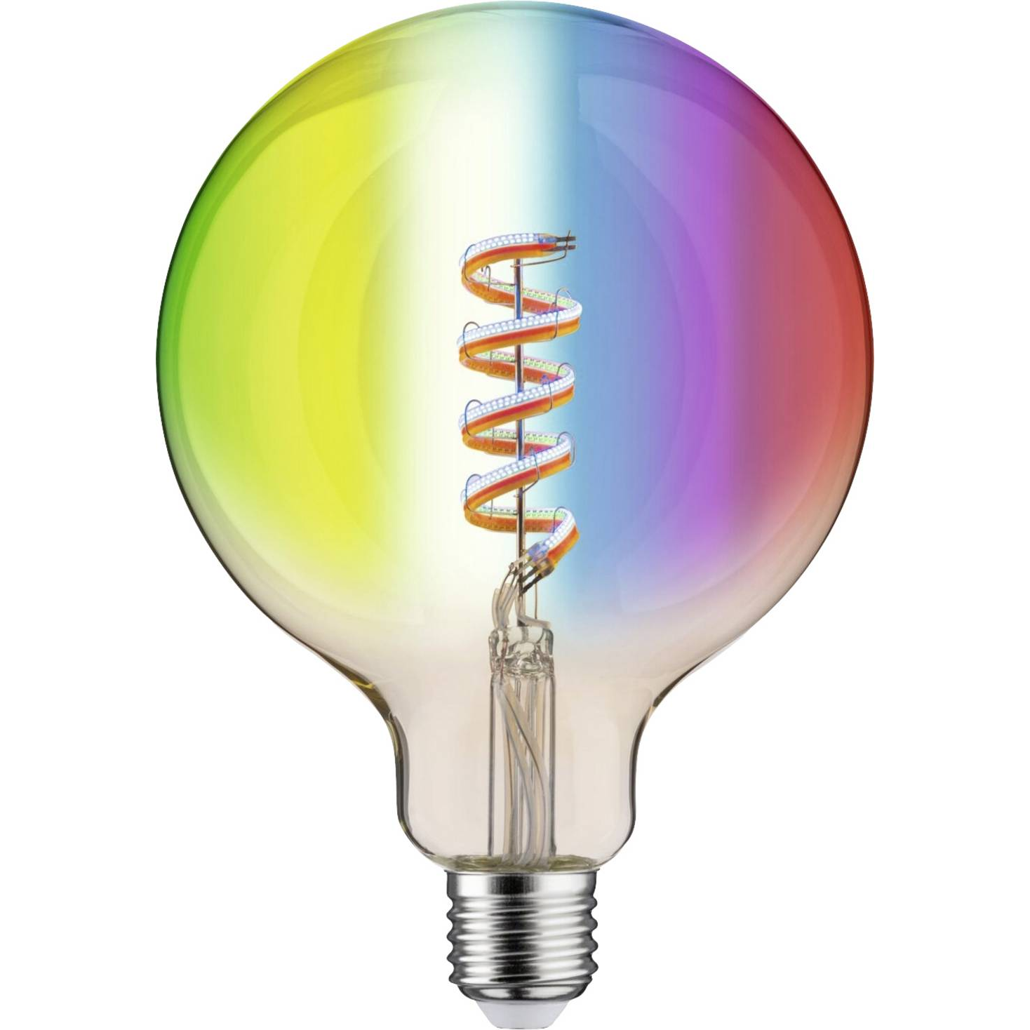 Paulmann LED глобус G125 Zigbee E27 6.3W златен RGBW