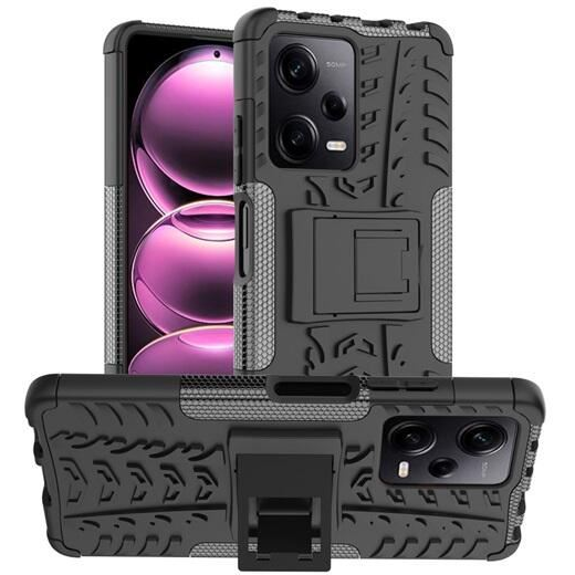 Gigapack Defender Xiaomi Redmi Note 12 Pro 5G autógumi mintás tok fekete (GP-136532) (GP-136532)