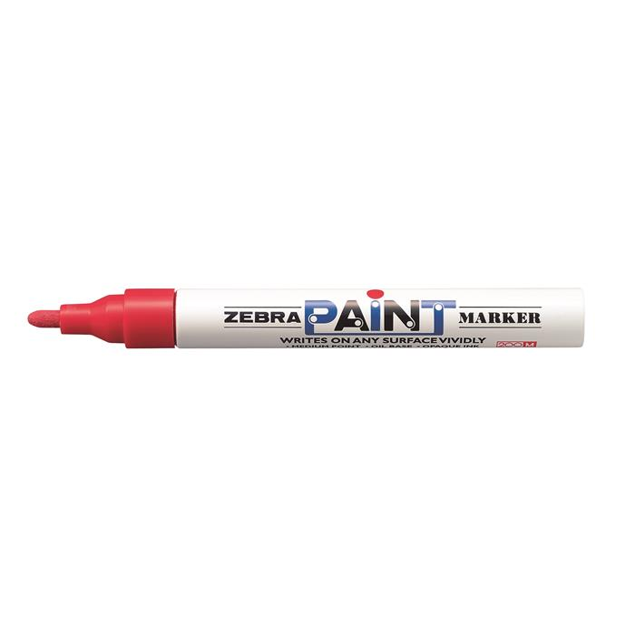 ZEBRA Olejový značkovač PAINT 200M červený (51013)