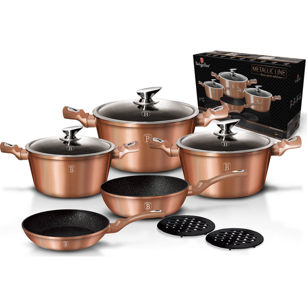  Berlinger Haus Zestaw garnków Metallic 10 elementów (BH/1220)