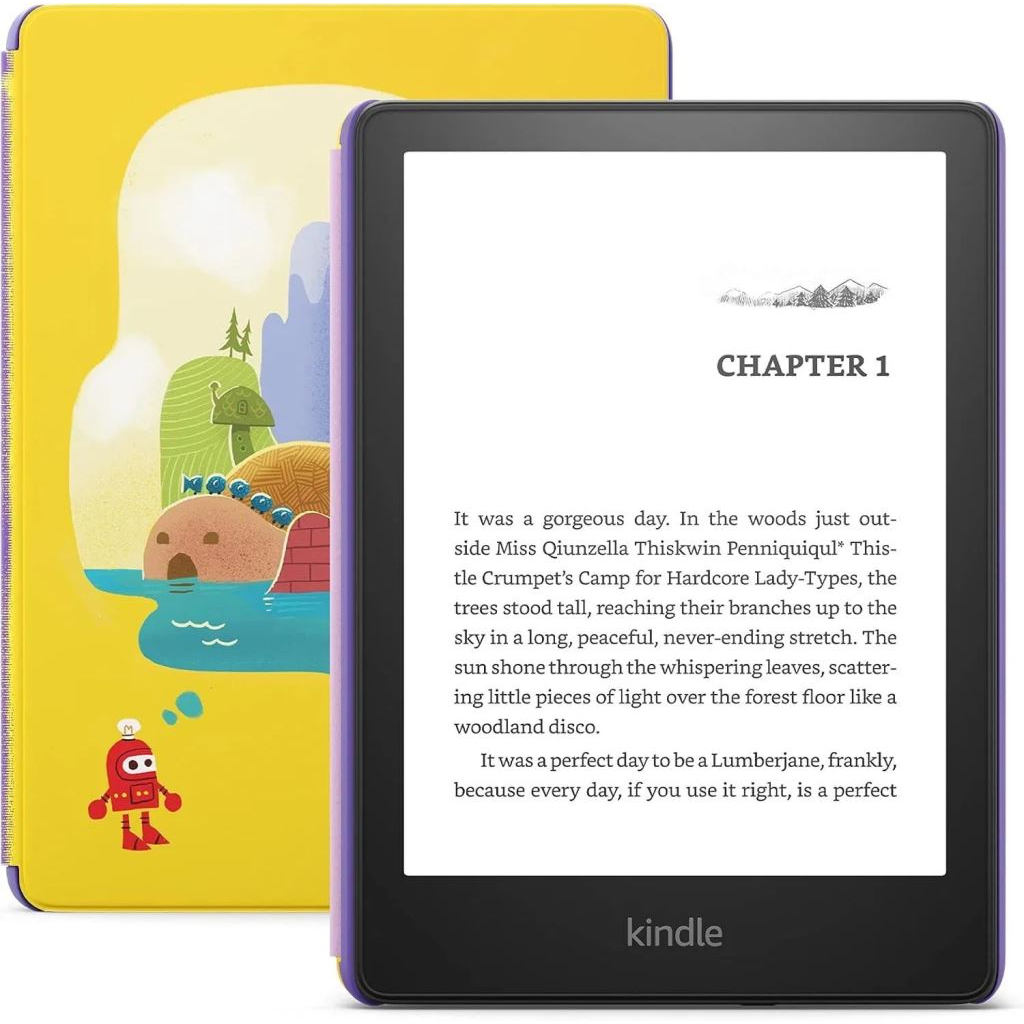 Amazon Kindle Paperwhite Kids (2022) Robot Dreams e-book olvasó 16GB (reklámos verzió) (Kindle PW Kids 2022 RD 16GB ads)