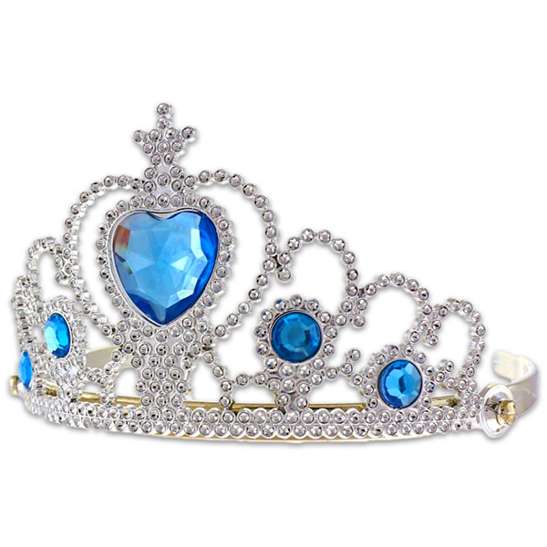 Godan Kék köves ezüst tiara (TNBK-NP)