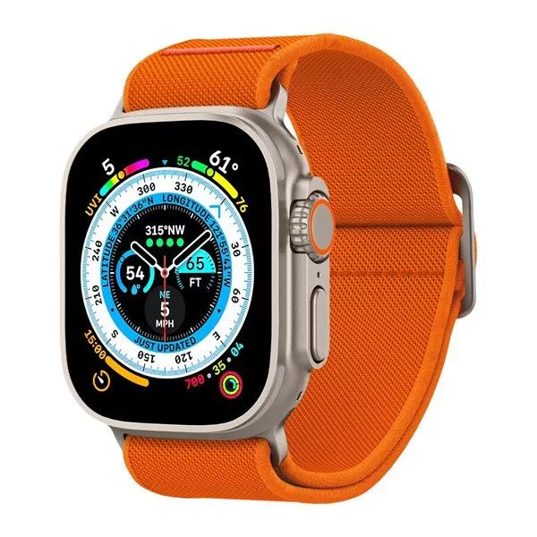 Spigen Lite Fit Ultra Apple Watch 49/45/44/42mm szövet szíj narancs (AMP05986)