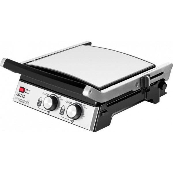 ELEKTRICKÝ GRIL ECG VAFLE PANINI BBQ SENDVIČOVAČ 3v1 2000W PEVNÝ