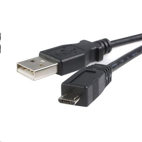 StarTech.com 0.5m USB A/microB USB Kabel USB 2.0 Micro-USB B Schwarz