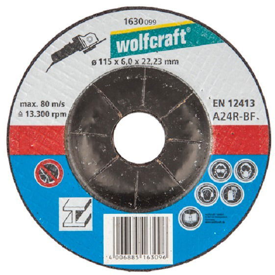 WOLFCRAFT - Fém nagyoló vágótárcsa 115mm (4006885163096)
