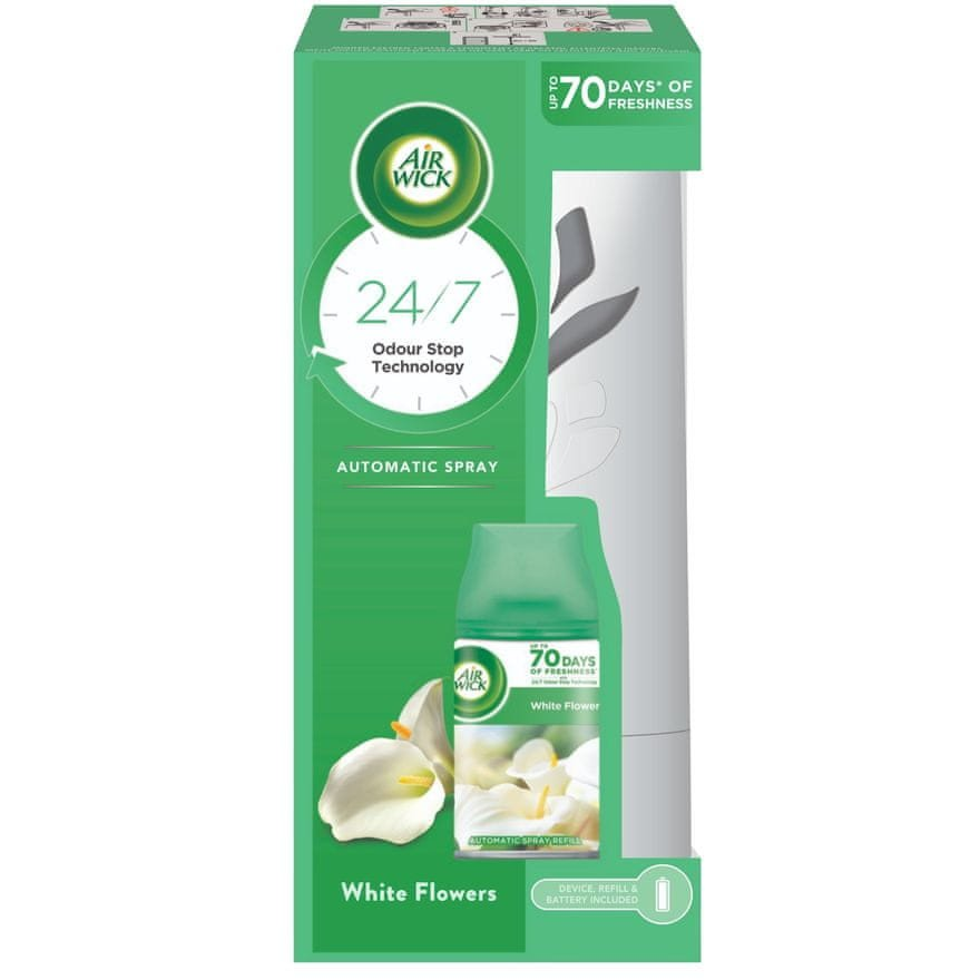 Air Wick Freshmatic készülék + 1db utántöltő Fehér Virágok (073591)