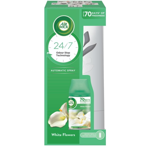 Air Wick Freshmatic készülék + 1db utántöltő Fehér Virágok