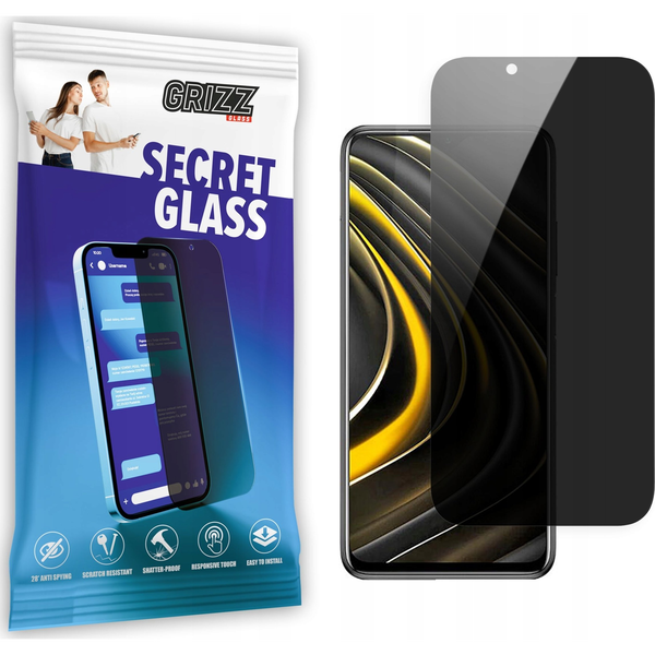  GrizzGlass Szkło prywatyzujące GrizzGlass SecretGlass Xiaomi POCO M3