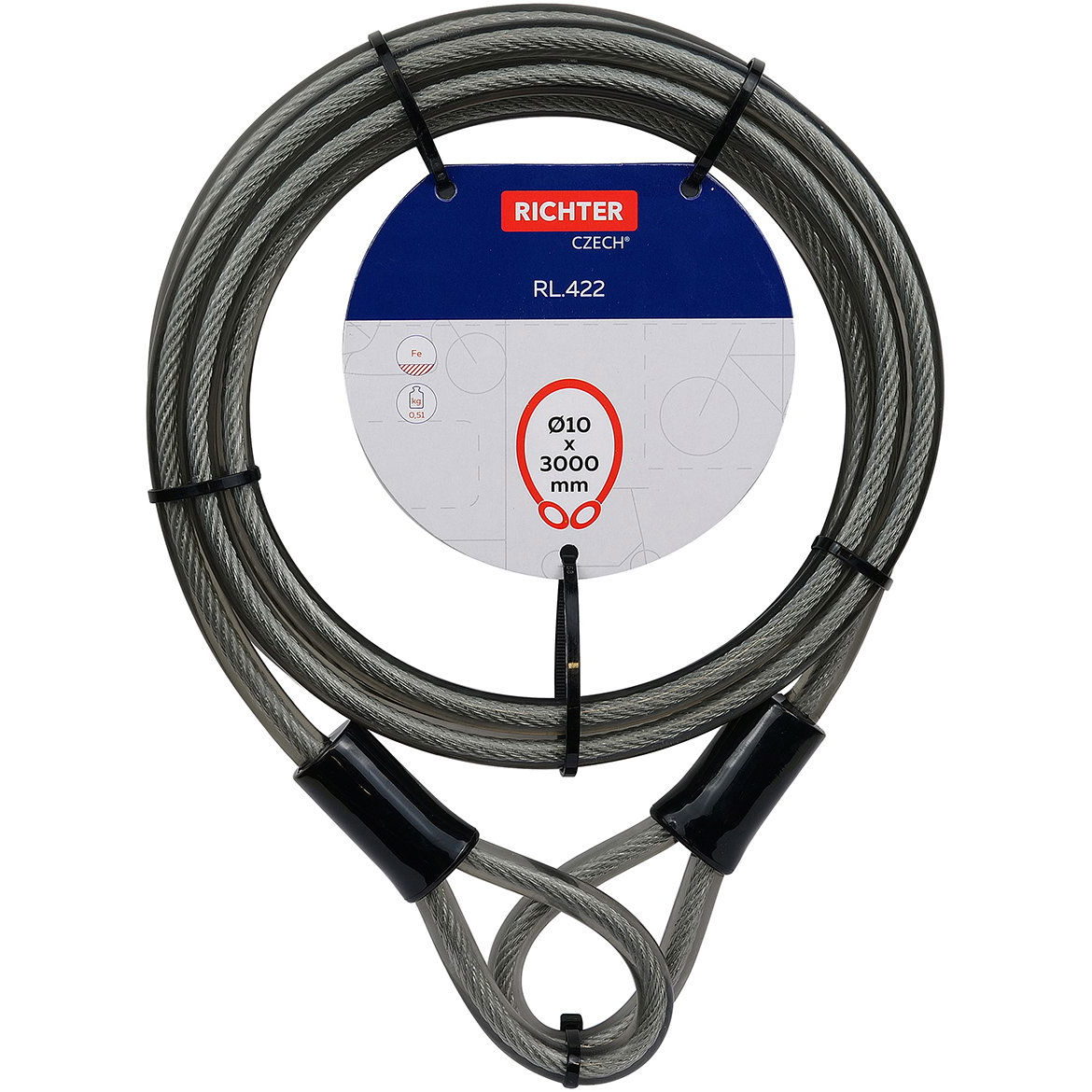 RICHTER CZECH Lankový zámek RL.422.10x3000.CRN (0722-36916)