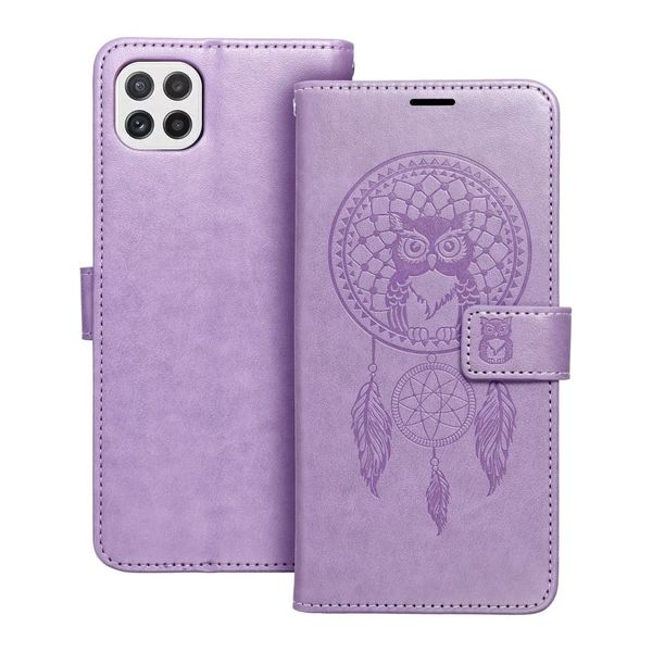 MEZZO könyvtok Samsung Galaxy A22 5G készülékhez dreamcatcher lila