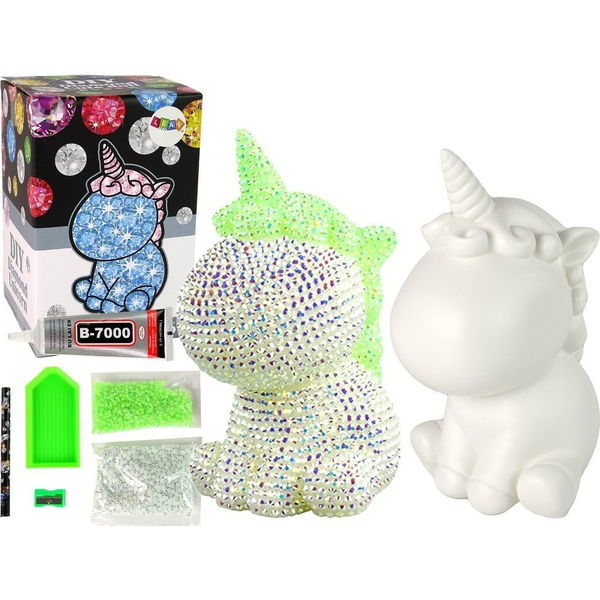 DIY Unicorn Set Gyémántok Kristályok Zöld