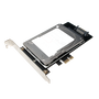 Hybridní karta PCIe HDD/SSD LogiLink PC0079