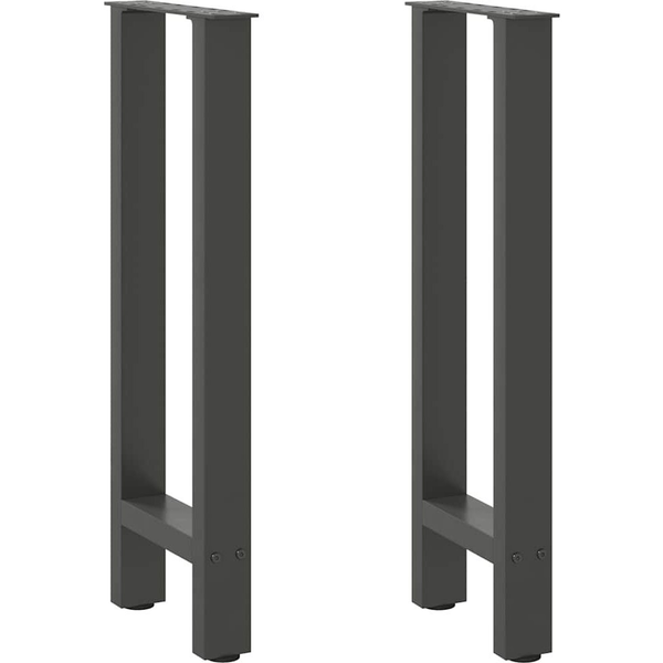 Picioare măsuță de cafea Antracit 2 buc 38x(72-73) cm Oțel