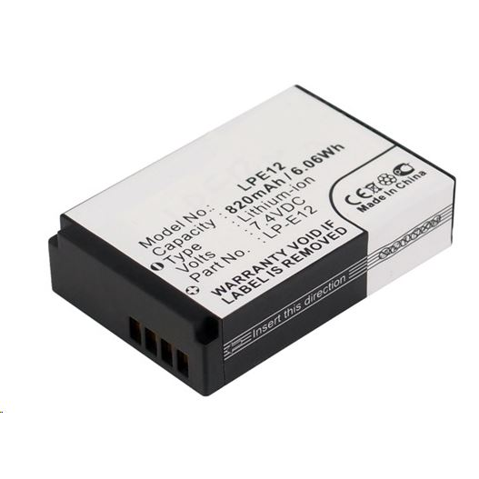 Real Power Canon LP-E12 7.4V 820mAh utángyártott akku Li-ion (LPE12MX)