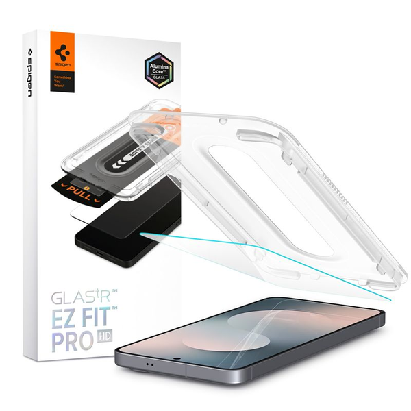 Tvrdené sklo pre Galaxy S25 FE, Spigen EZ Fit Pro (AC) 1P, s aplikátorom