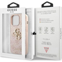 Guess PU 4G Metal Logo Apple iPhone 13 Pro Max hátlap tok, rózsaszín