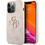 Guess PU 4G Metal Logo Apple iPhone 13 Pro Max hátlap tok, rózsaszín
