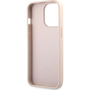 Guess PU 4G Metal Logo Apple iPhone 13 Pro Max hátlap tok, rózsaszín