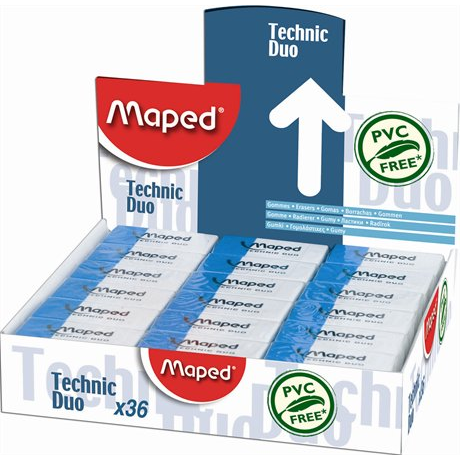 Maped Technic Duo kombinált radír (36 db) (511710)