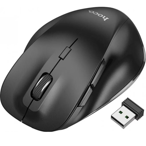 Hoco GM24 Bluetooth + RF Wireless Egér 1600DPI - Fekete (GM24 BLACK)
