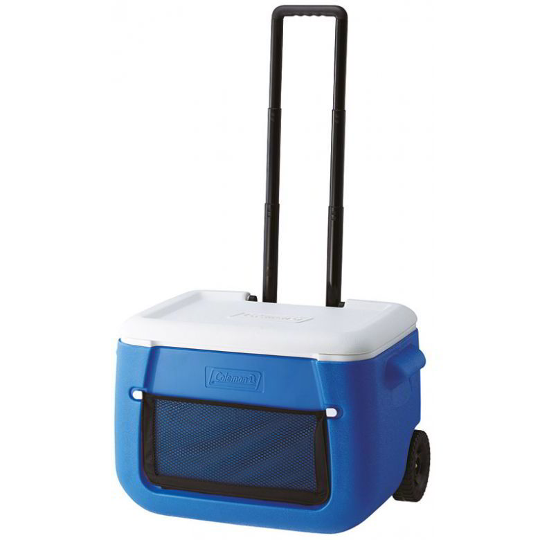 Coleman: 50QT Wheeled Mesh Hűtődoboz - Kék/fehér (2000036081)
