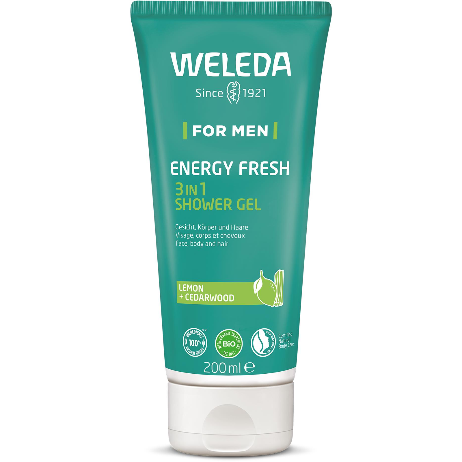 WELEDA For Men Energy Fresh 3in1 200 ml (7611916558283)