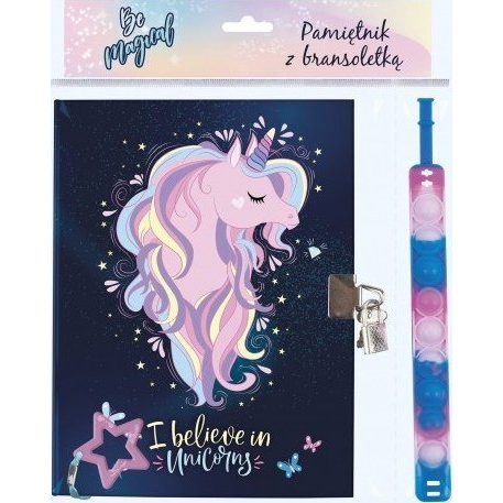 Unikornis Kulcsos Napló Pop It Karkötővel - Dream Unicorn (PKBJR13_20221026150610)