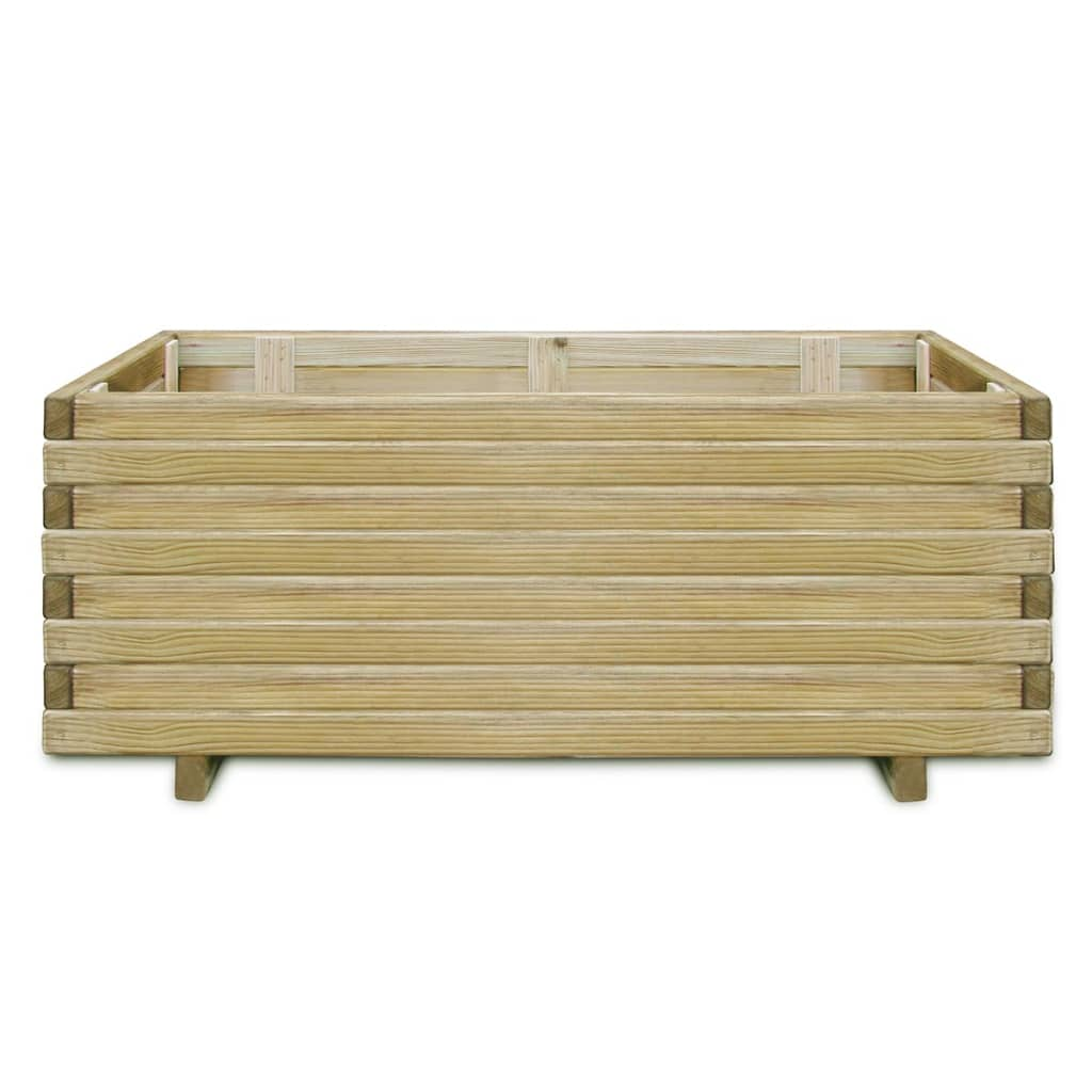 téglalap alakú fa magaságyás 100 x 50 x 40 cm (41660)