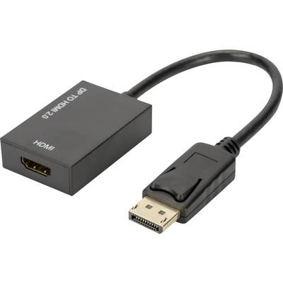 DIGITUS DisplayPort Adapter DPort -> HDMI St/Bu 0,2m aktiv