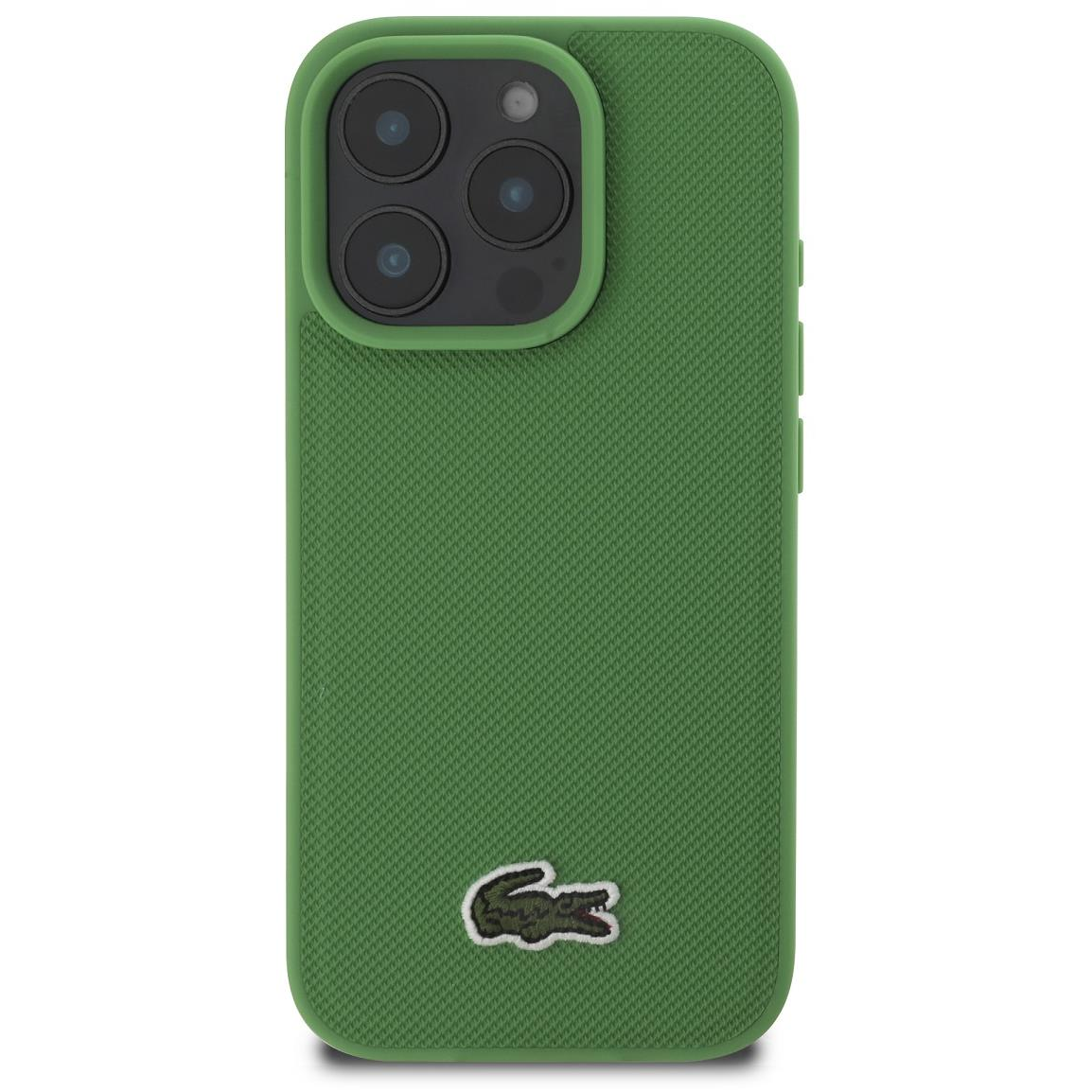 Lacoste Iconic Petit Pique Woven Logo MagSafe iPhone 16 Pro Max Green tok (LCHMP16XPVCN)