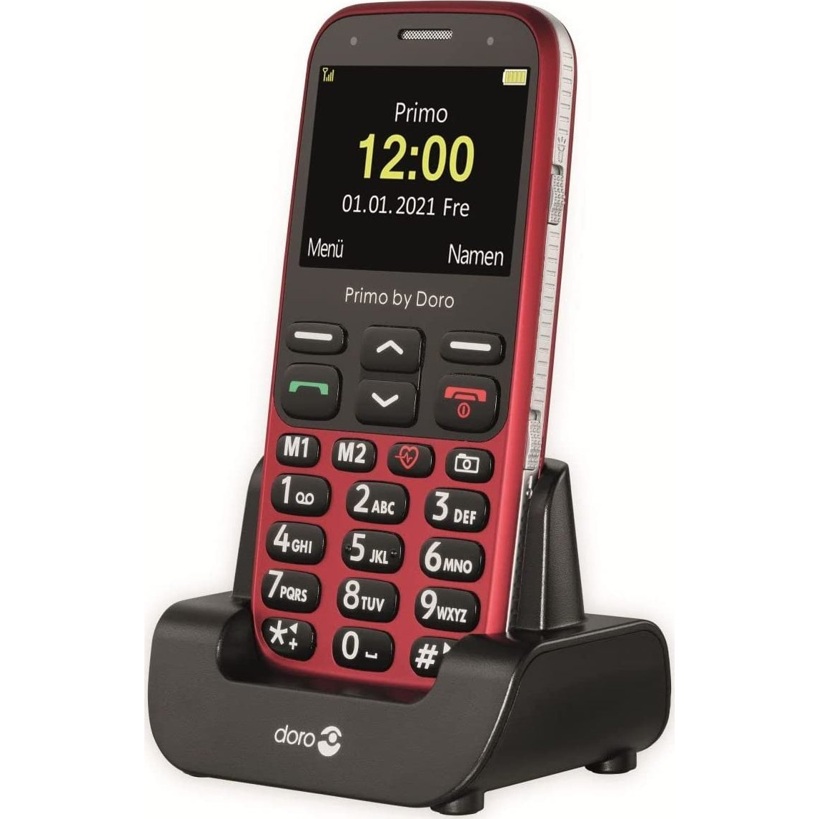 Doro Primo 368 piros mobiltelefonnal nagy gombokkal (360086)
