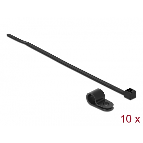 DELOCK Befestigungsschelle 7,9 mm mit KBI 250x3,6mm  schwarz
