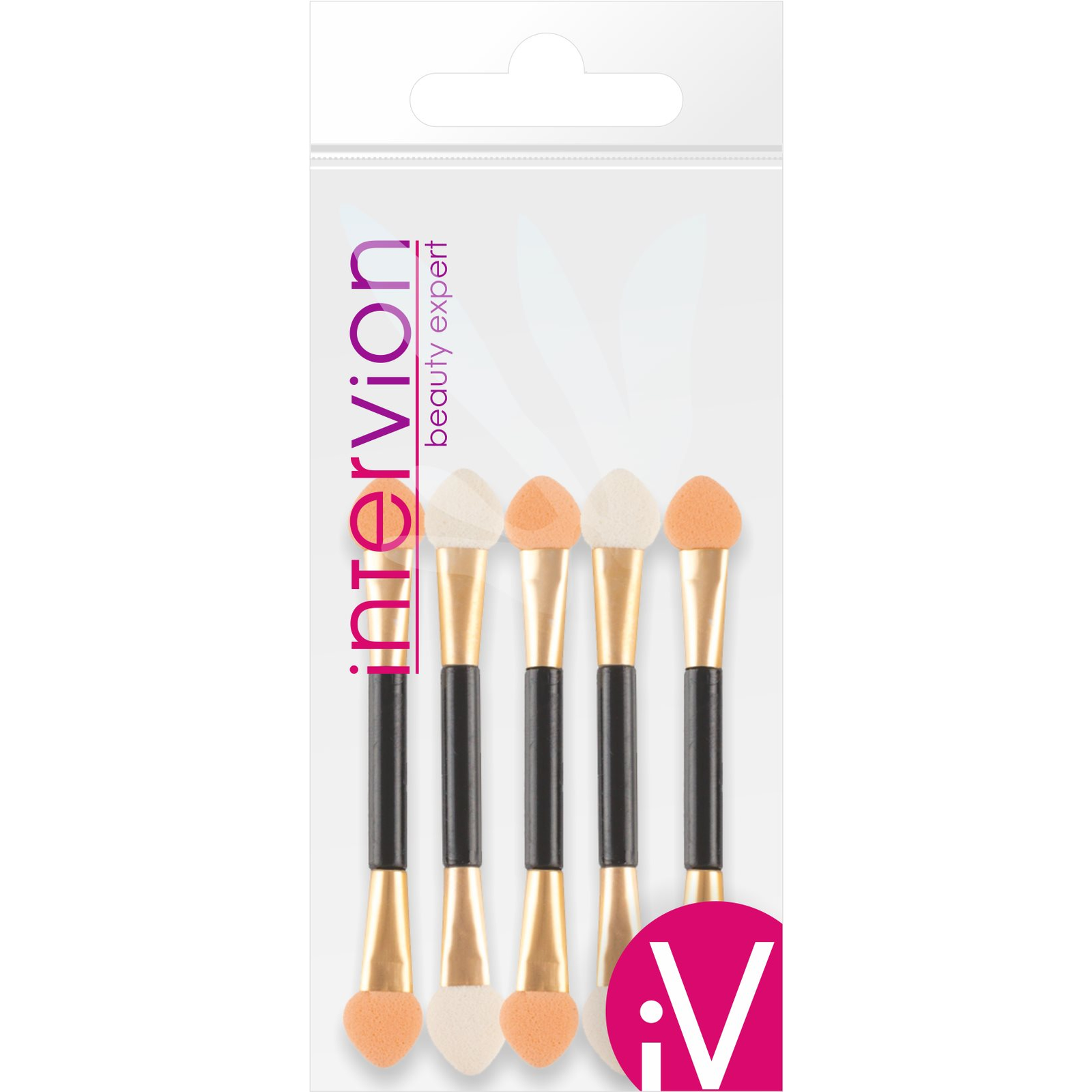 INTERVION szemhéjfesték applikátor, Arany, 5 db (5902704999886)