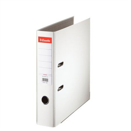 Estelle Economy Iratrendező 75 mm A4 PP/karton élvédő sínnel fehér (11250) (ES11250)