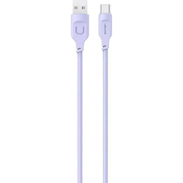 Kábel Usams USB - USB typ C 1,2 m fialový