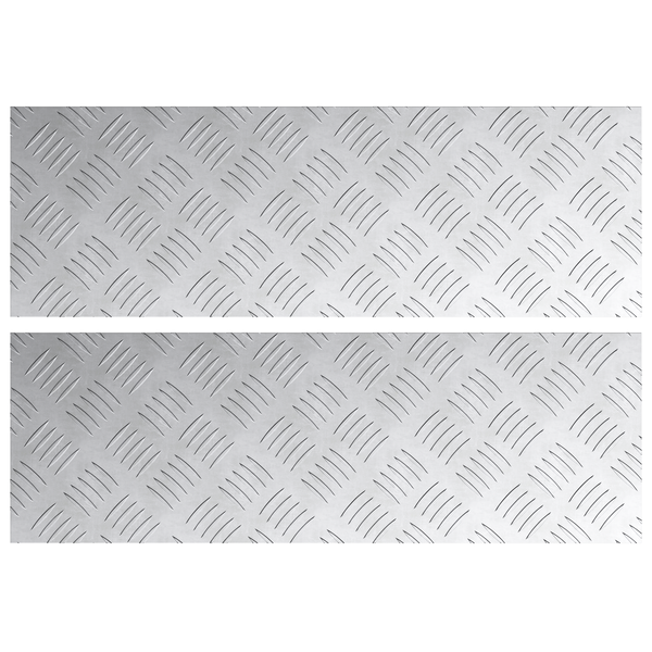 Alumínium Kockás Lemezek 2 db Csúszásmentes 60x20 cm