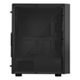Spire G15 Midi Torony Számítógépház + 3db 120mm RGB, 1db 120mm ventilátor - Fekete