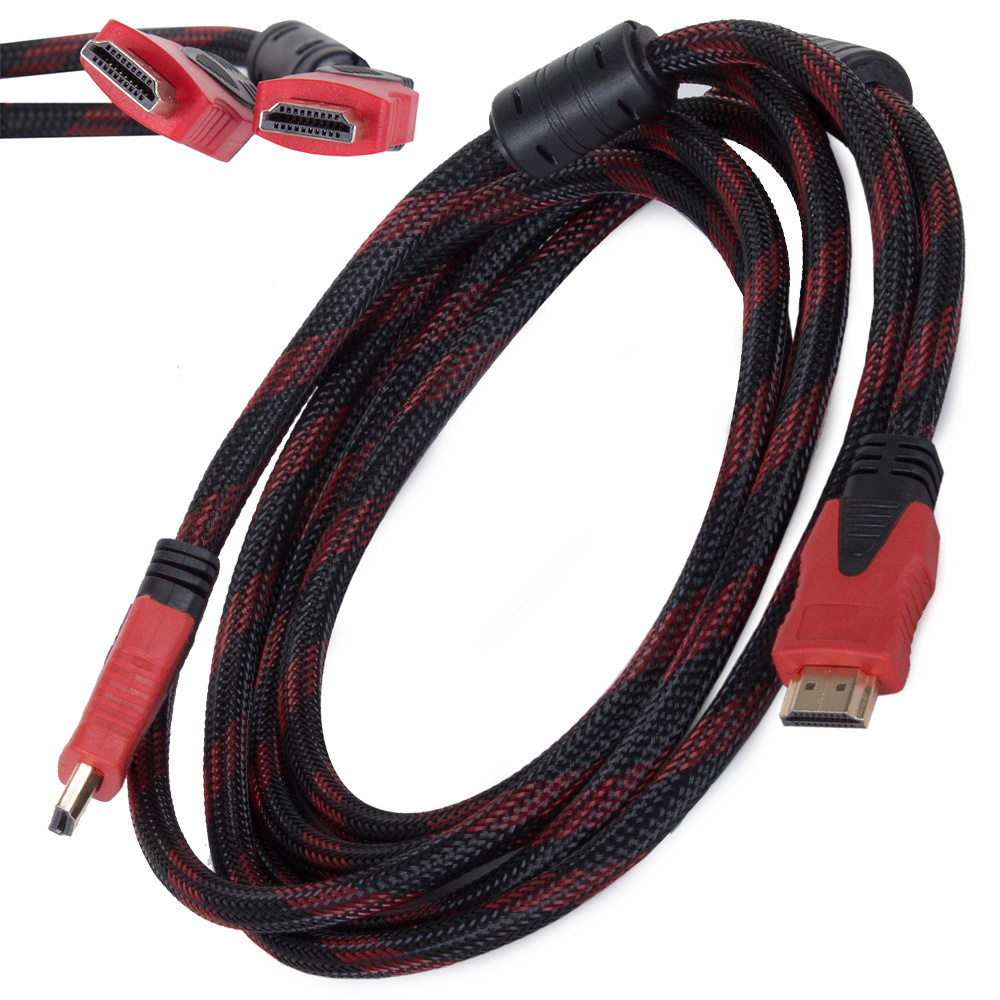 Fusion HDMI - HDMI 2.0 Kábel 1.8m - Piros (FUS-HDMI-1.8M-RED)