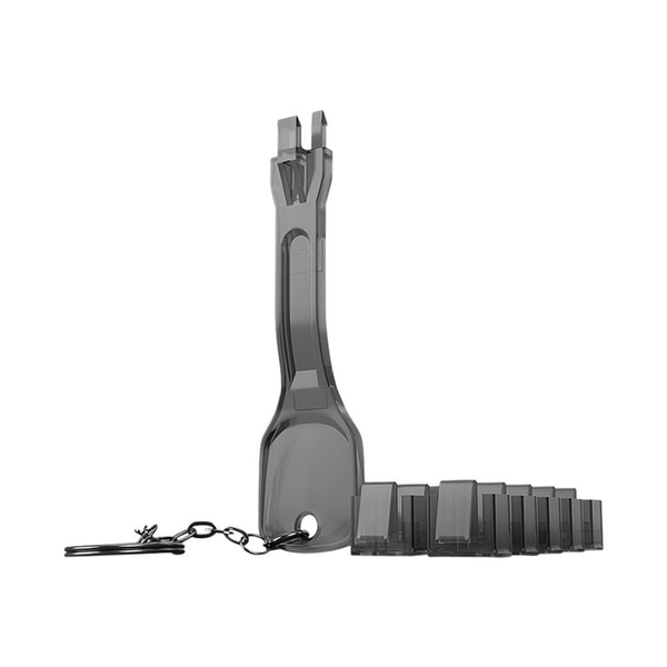 Lindy 40470 clip sicura Bloccaporte + chiave RJ-45 Nero Acrilonitrile butadiene stirene (ABS)