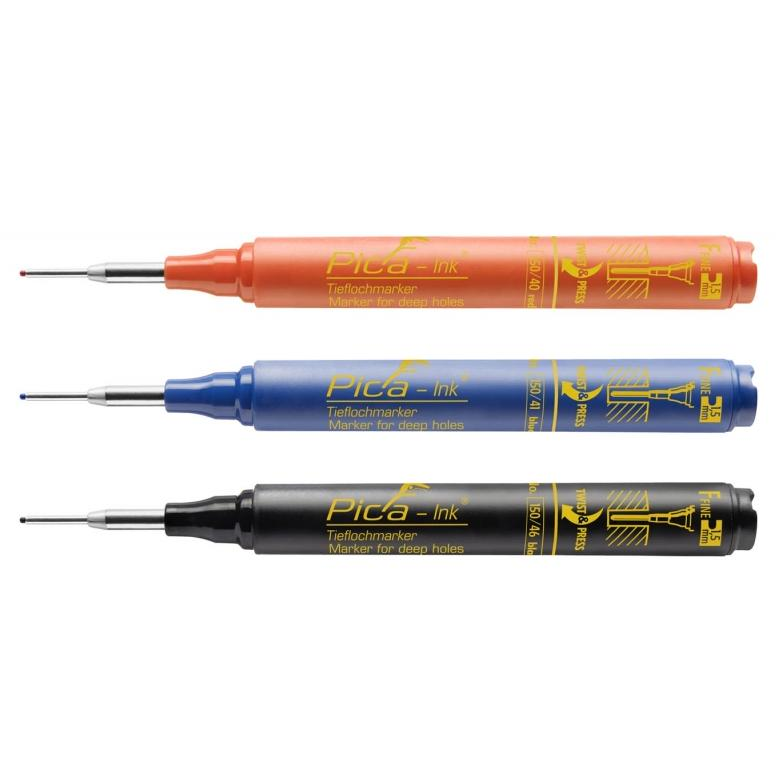 Pica 150/40 INK Mély lyukjelölő marker 1.5mm - Piros (150-40)