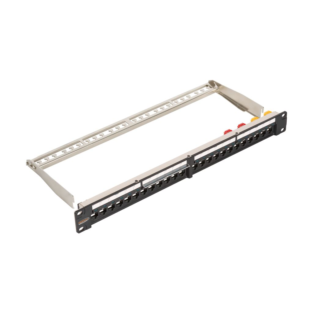Nikomax LED-es panel 24 port 1U (NMC-RP24-LS2-1U-MT) (NMC-RP24-LS2-1U-MT)