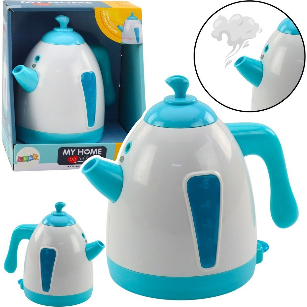 Akkumulátoros Vízforraló Gőzfények Hangok Türkizkék