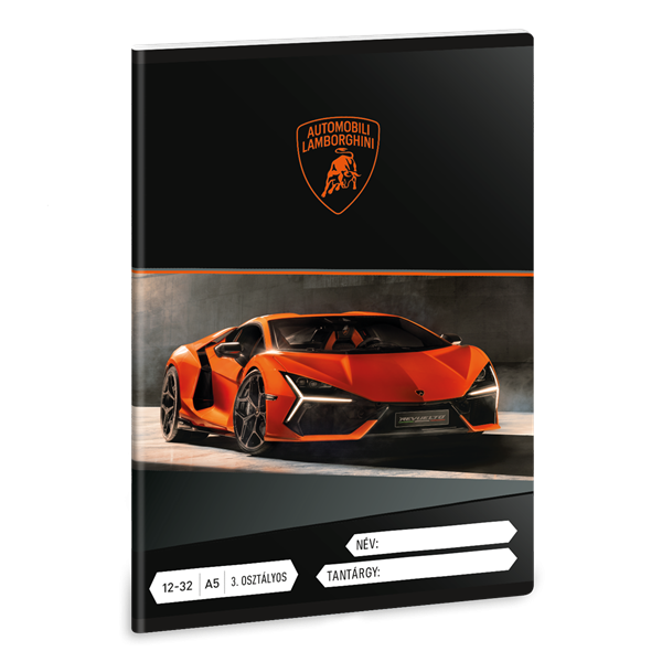 Ars Una Lamborghini 25 (5446) A5 12-32 3. osztályos vonalas füzet (53604460)