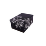 Miss Space Maxi Karton Tárolódoboz 45L - Fekete barokk virágok minta