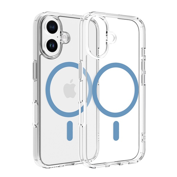 Dviced DV511009 MagSafe iPhone 16 átlátszó/kék hátlap (DV511009)