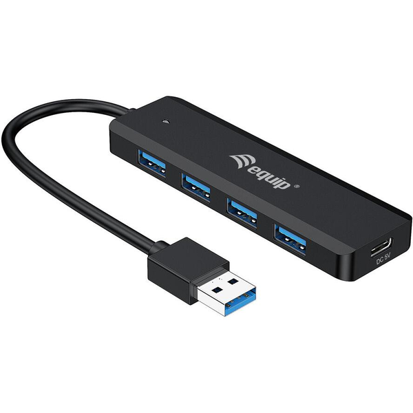 Equip 128959 hálózati csatlakozó USB 3.2 Gen 1 (3.1 Gen 1) Type-A 5000 Mbit/s Fekete