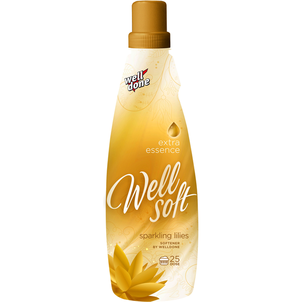 Well Done Wellsoft Sparkling Lilies Gold, 1 l, 25 mosás